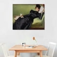 thumbnail image 2 of After The Dance Aesthetic Poster, Roman Casas Young On Green Sofa Canvas Wall Art, Famous Female Oil Print Painting, Wall Decor, 2 of 4