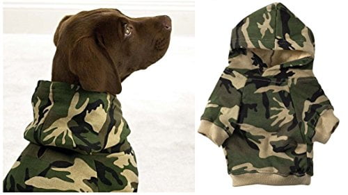 Dogs T-shirt Hoodies Costume Camo Coats Camouflage Dog Clothes Sweatshirt