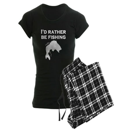 

CafePress - Id Rather Be Fishing Pajamas - Women s Dark Pajamas