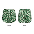 thumbnail image 3 of Susaid Happy St. Patrick's Day Print Women's High Waisted Running Shorts Quick Dry Athletic Gym Track Workout Shorts Zip Pocket-X-Large, 3 of 7