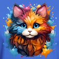 thumbnail image 3 of CafePress - Cute Cat Watercolor T Shirt - Men's Classic Graphic Cotton T-Shirt, 3 of 4