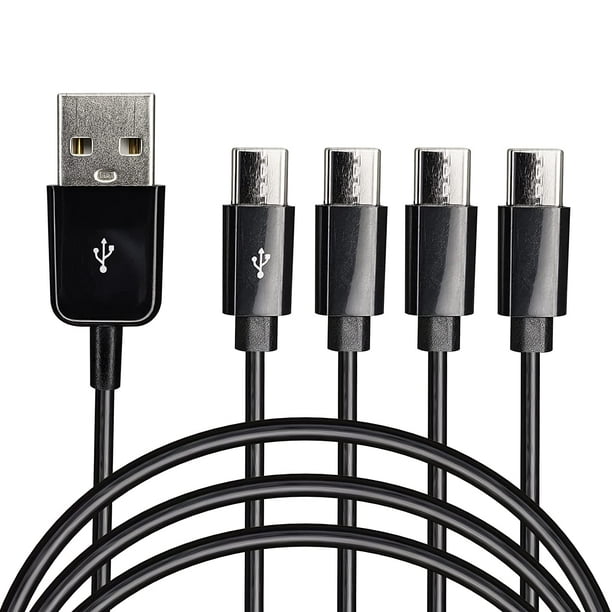 USB Type C Splitter Charging Cable ,4.9ft in Multi Charging Cable, USB A to x USB Type C Y Splitter Data - Walmart.com