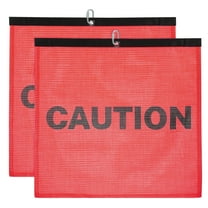 Uxcell Red Safety Flags for Trucks, 18x18" Warning Safety Flag with Buckle High Visibility 2 Pack