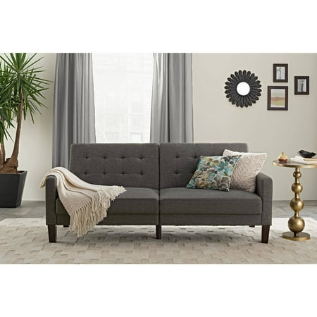 Better Homes and Gardens Porter Fabric Tufted Futon, Multiple Colors