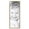 thumbnail image 2 of ArtToFrames 17" x 45" Silver with Black Lip Picture Frame, 17x45 inch Multi Wood Poster Frame (WOM-5193),  Pack, 2 of 7