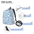 thumbnail image 3 of Easygdp Daisies Flowers Mochila de Lona Resistente para Laptop, Compatible con Laptops de 15 a 17 pulgadas, Ideal para Escuela, Trabajo y Viajes-Medium, 3 of 5