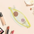 thumbnail image 4 of Unique Bargains 1 Pc Lightweight Mesh Makeup Bag Makeup Bag for Business Travel Nylon Yellow, 4 of 5