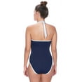 thumbnail image 3 of Freya Womens In The Navy Underwire High Neck Swimsuit, 36DD, Marine, 3 of 3