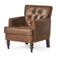 thumbnail image 1 of Christopher Knight Home Malone Tufted Club Chair, Brown, 1 of 2