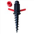 thumbnail image 3 of 3X Support de Rangement en Spirale pour Parasol de Plage, Ancre de Sable, Camping Extérieur, Pelouse, Jardin, 3 x Support de Parasol de Plage, Noir et Rouge, 3 of 6