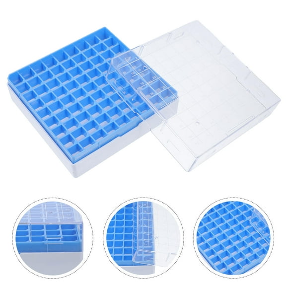 SEWCHICS Freezer Storage Box Vial Tube Box Plastic Reliability Scientific Settings 1Pack