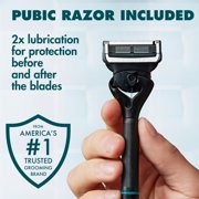 Gillette i7 Intimate Men’s Premium Pubic Hair Trimmer, with Intimate Razor, Body Hair Trimmer for Men Grooming Kit
