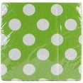 thumbnail image 2 of Polka Dot Paper Lunch Napkins, Lime Green, 16ct, 2 of 2