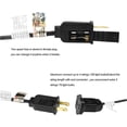 thumbnail image 6 of Lainin 10FT Male to Female Extension Cord US AC Power 2-Prong Power Extender Cable, 6 of 12
