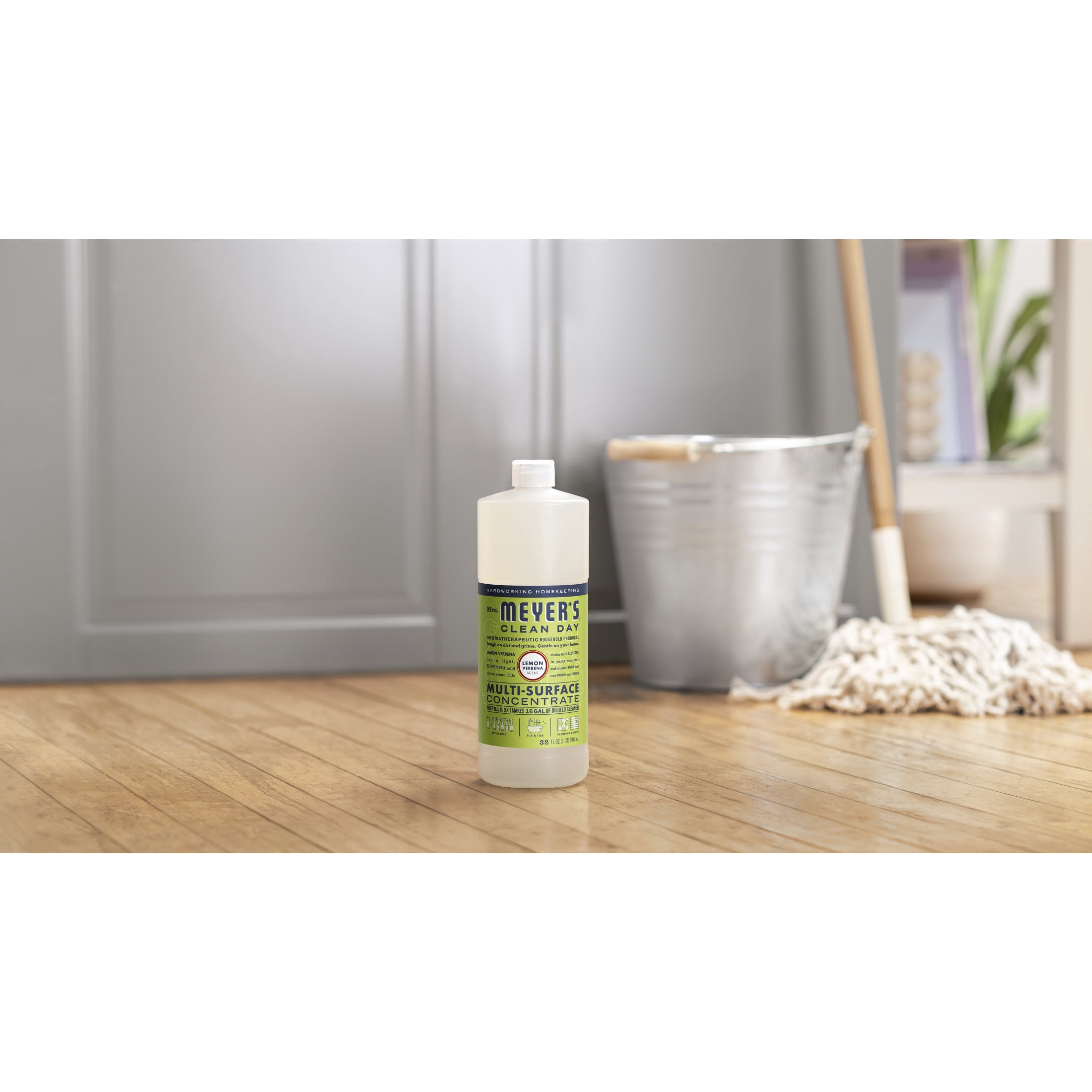 (2 pack) Mrs. Meyer's Clean Day Multi-Surface Everyday Concentrate, Lemon Verbena Scent, 32 Fl Oz