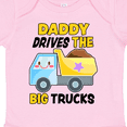thumbnail image 4 of Inktastic Daddy Drives the Big Trucks with Dump Truck Boys or Girls Baby Bodysuit, 4 of 5