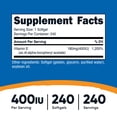 thumbnail image 2 of Nutricost Vitamin E Supplement 400 IU, 240 Softgel Capsules, 2 of 6
