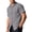 Light Gray, variant on Mens Linen Short Sleeve Shirts for Summer Beach, Casual Untucked Tops with Wrinkle Resistance Root Color XXXL