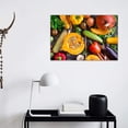 thumbnail image 2 of Kitchen Canvas Wall Art Fruit and Vegetable Ingredients Picture Dining Room Canvas Painting for Home Wall Decor, Vegetable Framed Artwork for Kitchen Restaurant Decoration Ready to Hang (12"Hx18"W), 2 of 6