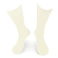 thumbnail image 5 of Feraricci 6 pairs of Solid Color Polyester Socks for Men, Casual and Formal Attire Mid Rise Men’s Crew Socks - Ivory, 5 of 7