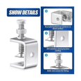 thumbnail image 3 of 10 Pcs Stainless Steel C Heavy Duty 1 3/16 Inch With Stable Wide Jaw Opening Small Screw For Metal, 3 of 5