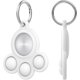 thumbnail image 3 of Paquete de 2 soportes Airtag compatibles con Apple Air Tag Case collar de silicona para mascotas, perros, gatos y niños Pop Bubble Fidget juguetes sensoriales antiarañazos (blanco y negro) Rojo Verde MX-0127070FYD, 3 of 5