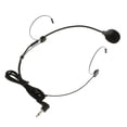 thumbnail image 4 of Paquete de 2 a 6 auriculares con gancho para oreja doble, micrófono tipo diadema, negro, 2 piezas CUTICAT Micrófono de auriculares de 3 pines, 4 of 8