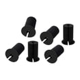 thumbnail image 1 of Pasacables flexibles para enrutamiento de cables de 6 piezas, aptos para orificios de pared de 1 pulgada de goma Negro, 1 of 9
