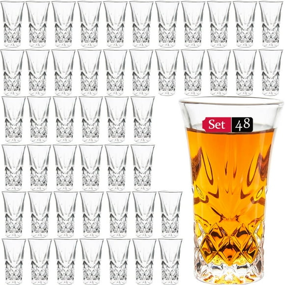 Tequila Glasses Heavy Base Shot Glass Cordial Glasses (Set of 48)