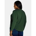 thumbnail image 3 of Terra & Sky Women’s Plus V Neck Tee with Long Sleeves, Available in 1 and 3-Packs, Sizes 0X-5X, 3 of 5