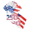 thumbnail image 5 of Sgkm Girls Summer Outfits Cute Patriotic Print Girls Short Sleeve Shorts Set Home Wear Soft Independence Day Outfits for Toddler Kids, 5 of 5