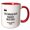 Red/White, variant on 3drose, Technology Meets Destiny Genre - Science Fiction, 11oz Two-tone Red Mug