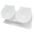 thumbnail image 1 of Cuenco Doble Inclinado De 15 Grados, Cuenco Doble Elevado Para Gatos Para Alimentos Y Agua, Divertido Cuenco Para Mascotas Para Gatitos Adultos, Cuenco De Plástico, 1 of 7