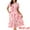 Pink, variant on DARING DIVA Women's Puff Sleeve Cutout Waist Midi Floral Dress with Pockets L Orange