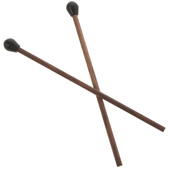 UPOUART Professional Wood Handle Silicone Tongue Drum Mallets 2pcs for Percussion Instruments