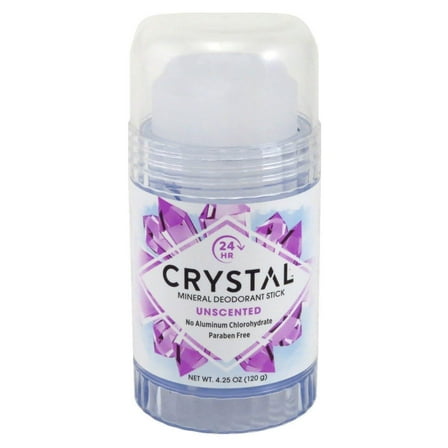 Crystal Mineral Deodorant Stick, Unscented 4.25 oz (Pack of 2)