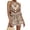Brown, variant on Two Piece Sets for Women Boho Floral Print Spaghetti Strap Summer Tank Tops Wide Leg Baggy Shorts Summer Vacation Outfits Multicolor M