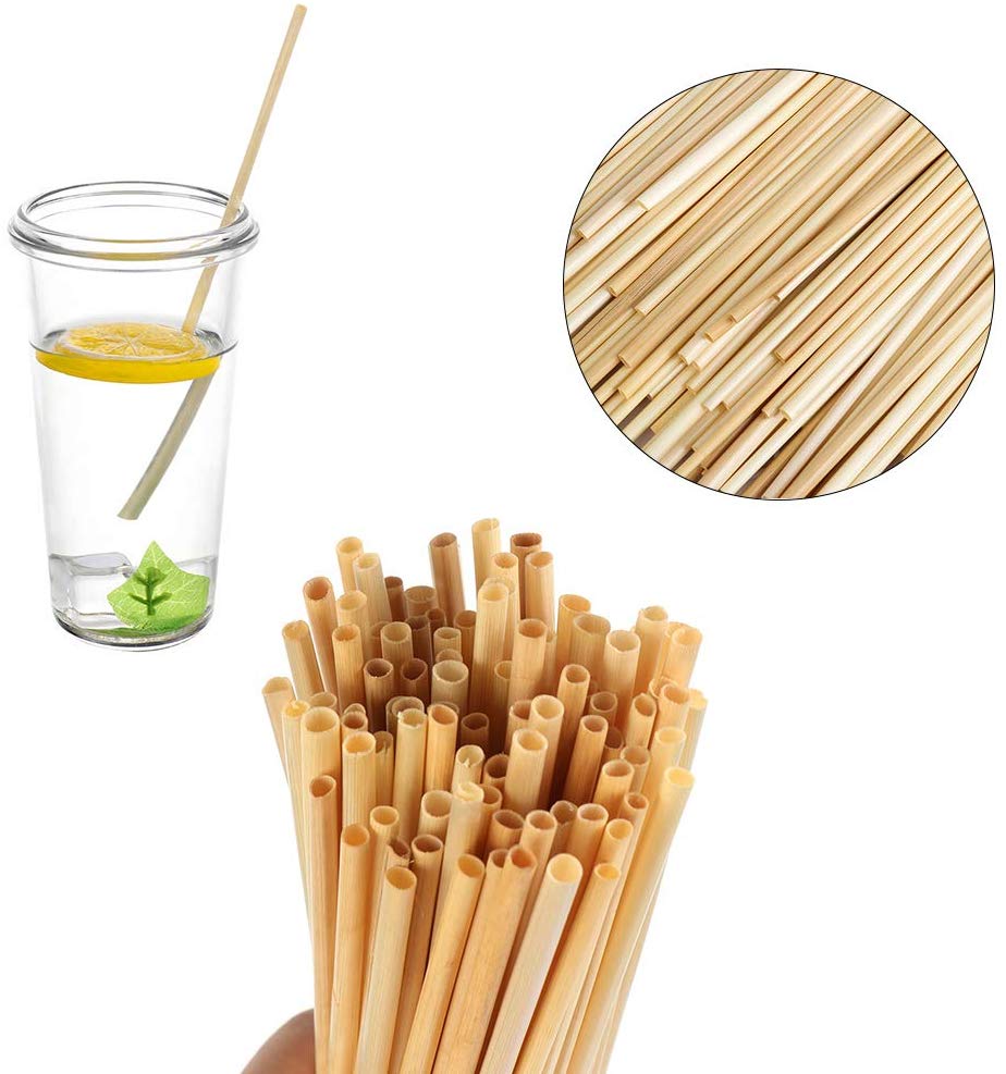 Wheat straw Natural Drinking Straws 100 Biodegradable, Compostable