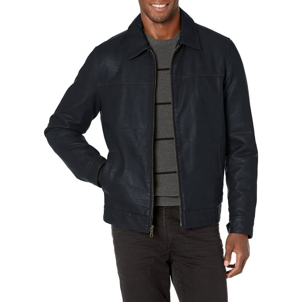 Chaqueta Tommy Hilfiger Classic de piel sintética para hombre azul marino
