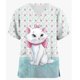thumbnail image 3 of Uniforme médico de enfermera con estampado de gato de Disney Mary, uniforme de enfermería para quirófano, ropa de hospital para mascotas, camisetas de manga corta, 3 of 5