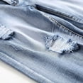 thumbnail image 6 of Hvyesh Men's Distressed Jean Shorts Casual Ripped Summer Plus Size Denim Short Pants with Pockets, 6 of 8