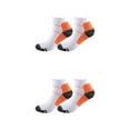 thumbnail image 2 of kurtrusly 1/2/3/5 2pcs/set Chaussettes de Compression pour les Performances des Femmes et de Réduire la Fatigue Soulager orange S/M 2PCS, 2 of 6