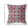 thumbnail image 4 of Red Blue Cloverleaf Indoor Outdoor Throw Pillow, 4 of 4