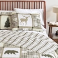 thumbnail image 6 of Lodge Quilt Set - Lightweight, Soft, All-Season - 3-Piece Reversible Rustic Bedding Set (King / California King, Multi), 6 of 6