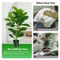 thumbnail image 5 of Spaco 2-Pack Artificial Fiddle Leaf Fig Tree, 2 Packs of Artificial Trees, Fade-Resistant Tree Artificial for Indoor and Outdoor as Living Room, Garden, Green, 5 of 7