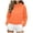 Orange, variant on felwors Women's Crop Pullover Hoodie Fleece Casual Sweatshirt Drawstring Long Sleeve Drop Shoulder Y2K Top Orange for Size XXXL