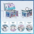 thumbnail image 4 of Set de belleza Stitch Train Case, kit de maquillaje para niñas, juego de maquillaje lavable real, maquillaje de juego, recuerdo de fiesta, cumpleaños, edades 3 4 5 6 7 8 9 10 11 12 de Townley Girl, 4 of 5