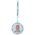 thumbnail image 2 of Northlight Baby's First Christmas Photo Ornament with European Crystals - 3" - Blue and Silver, 2 of 5