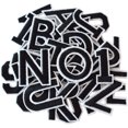 thumbnail image 1 of 72 parches termoadhesivos con letras y números, parches del alfabeto con letras negras de la A a la Z, parches bordados, apliques de números del 0 al 9 para ropa, vestidos, sombreros, calcetines, vaqu, 1 of 5