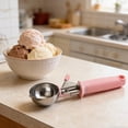 thumbnail image 2 of Stainless Steel Ice Cream Spoon Treat Serving Tool Ergonomic Grip Kitchen Spoon, 2 of 9